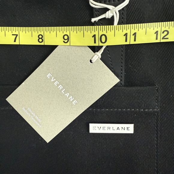 Everlane Black Canvas Tote with Pocket - Picture 5 of 5